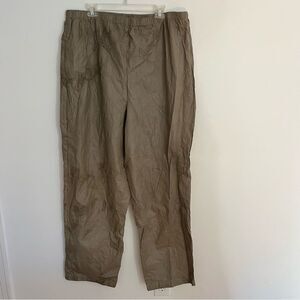 Frogg Toggs Rain Pants Mens Sz XXL Tan Pull On Lightweight Outdoor Waterproof
